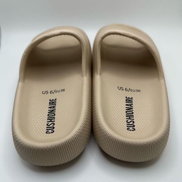 CUSHIONAIRE Women's cloud recovery slide sandals with +Comfort 6 KHAKI - Picture 4 of 7